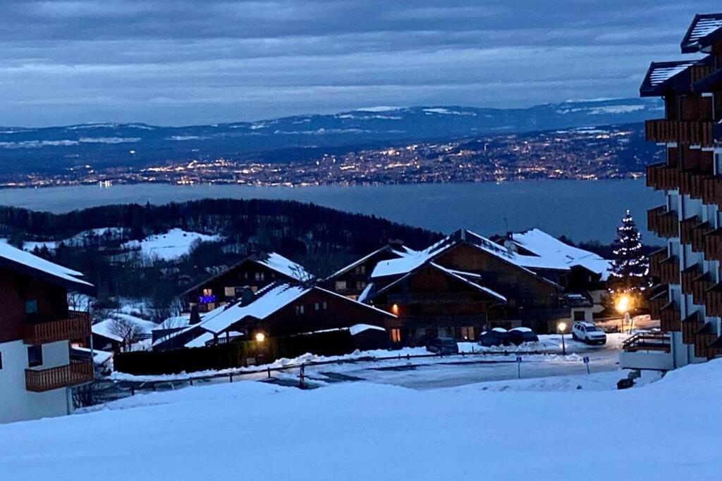 Duplex En Station Vue Sur Lac Leman Thollon-les-Memises Exteriör bild